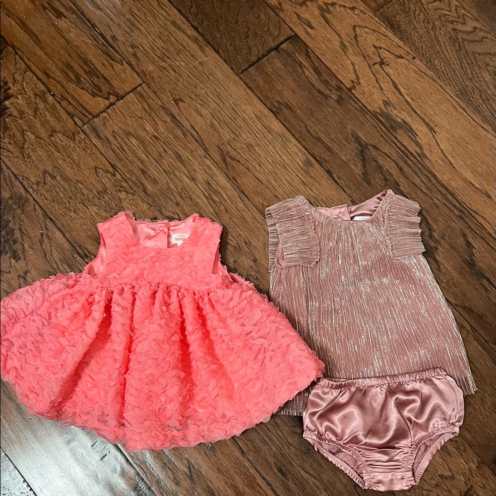 Bundle of Baby Girl Cat & Jack Dresses Size 3-6 months